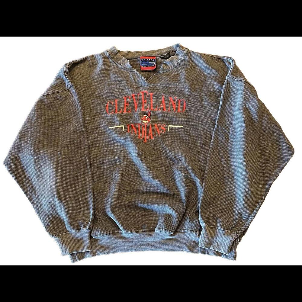 Vintage Cleveland Indians MLB Crewneck Sweatshirt Size Large